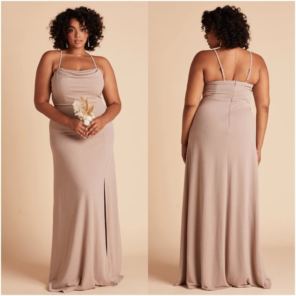 BIRDY GREY Ash Crepe Dress In Taupe
